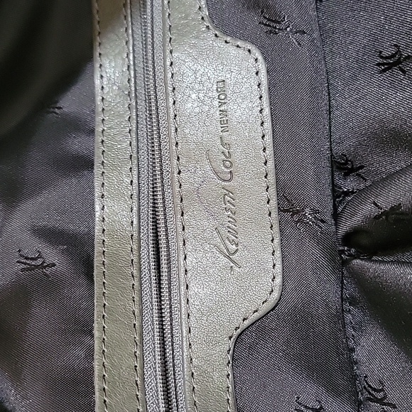 KENNETH COLE 🥰EXTRA LARGE 😍BLACK LEATHER TOTE BAG 🖤🐢 - Picture 16 of 16